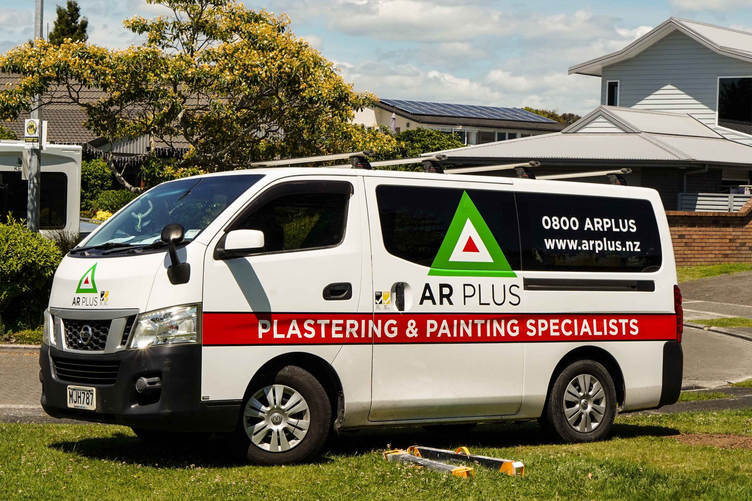 AR Plus painting and plastering specialists for the Bay of Plenty service van.